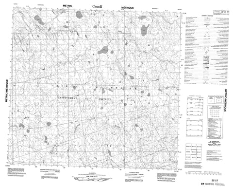 084H06 No Title Canadian topographic map, 1:50,000 scale