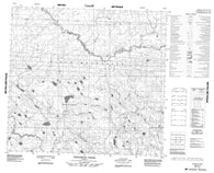 084H11 Bergeron Creek Canadian topographic map, 1:50,000 scale