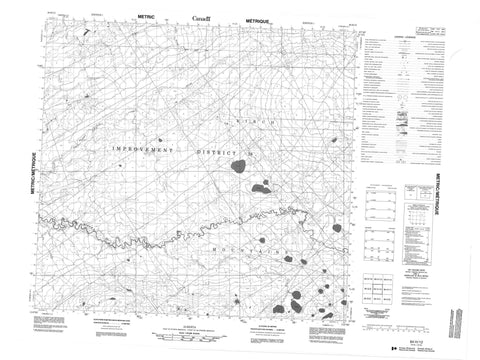 084H12 No Title Canadian topographic map, 1:50,000 scale