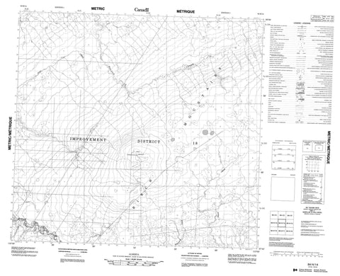 084H14 No Title Canadian topographic map, 1:50,000 scale