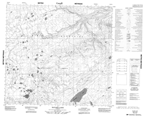 084H16 Bayard Lake Canadian topographic map, 1:50,000 scale