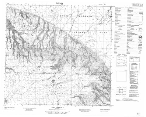 084I01 Clayton Lake Canadian topographic map, 1:50,000 scale