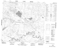 084I05 Ruis Lake Canadian topographic map, 1:50,000 scale