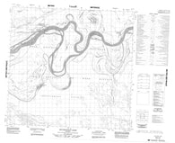 084I12 Buchanan Lake Canadian topographic map, 1:50,000 scale