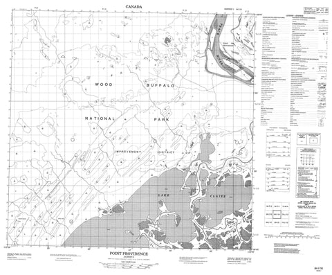 084I16 Point Providence Canadian topographic map, 1:50,000 scale