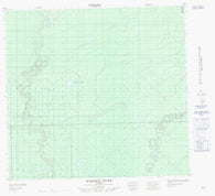 084J03 Wabasca River Canadian topographic map, 1:50,000 scale