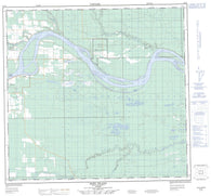 084J05 Sled Island Canadian topographic map, 1:50,000 scale
