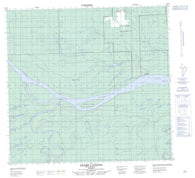 084J06 Adams Landing Canadian topographic map, 1:50,000 scale