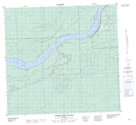 084J07 Vermilion Chutes Canadian topographic map, 1:50,000 scale