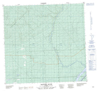 084J10 Wentzel River Canadian topographic map, 1:50,000 scale