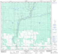 084K09 Ponton River Canadian topographic map, 1:50,000 scale