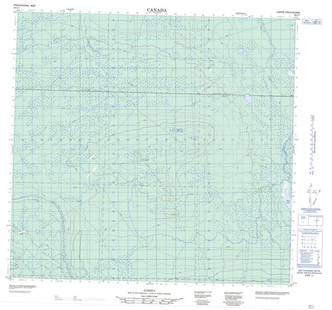 084L07 No Title Canadian topographic map, 1:50,000 scale