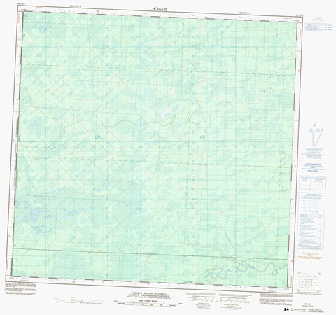 084L13 No Title Canadian topographic map, 1:50,000 scale