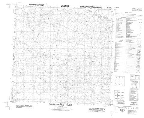 084M04 South Shekilie River Canadian topographic map, 1:50,000 scale