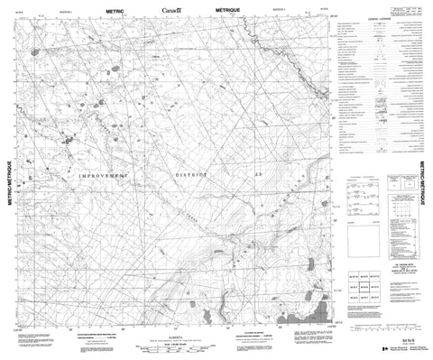 084N08 No Title Canadian topographic map, 1:50,000 scale