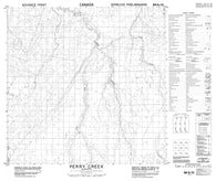084N10 Perry Creek Canadian topographic map, 1:50,000 scale