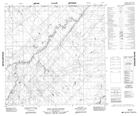 084N16 No Title Canadian topographic map, 1:50,000 scale