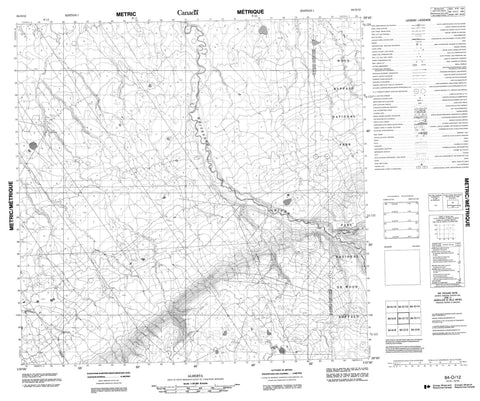 084O12 No Title Canadian topographic map, 1:50,000 scale