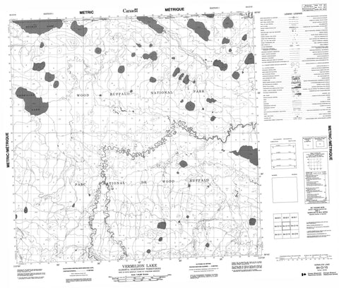 084O15 Vermilion Lake Canadian topographic map, 1:50,000 scale