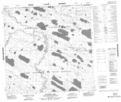 084O16 Kilome Lake Canadian topographic map, 1:50,000 scale