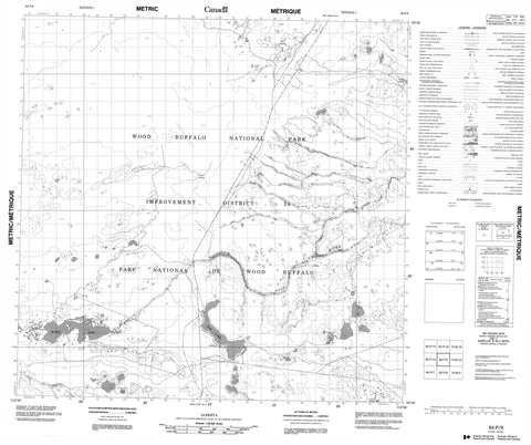 084P09 No Title Canadian topographic map, 1:50,000 scale