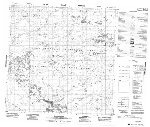 085A05 Higgins Lake Canadian topographic map, 1:50,000 scale