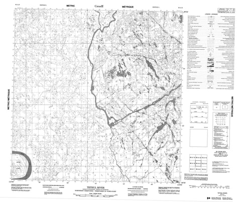 085A09 Tethul River Canadian topographic map, 1:50,000 scale