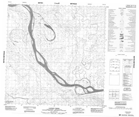 085A10 Landry Creek Canadian topographic map, 1:50,000 scale