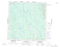 085A Klewi River Canadian topographic map, 1:250,000 scale