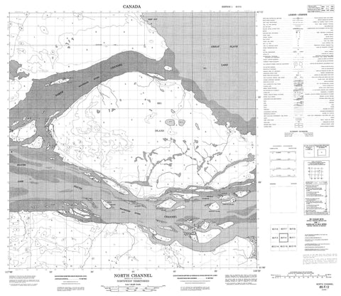 085F02 North Channel Canadian topographic map, 1:50,000 scale