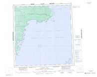 085G Sulphur Bay Canadian topographic map, 1:250,000 scale