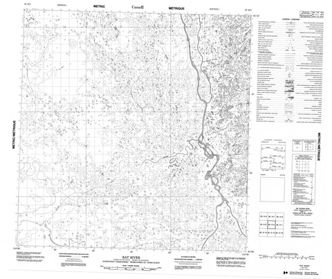 085H02 Rat River Canadian topographic map, 1:50,000 scale