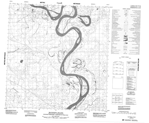 085H03 Mcconnell Island Canadian topographic map, 1:50,000 scale