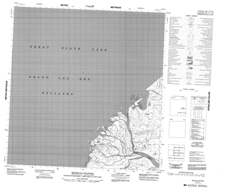 085H05 Resdelta Channel Canadian topographic map, 1:50,000 scale