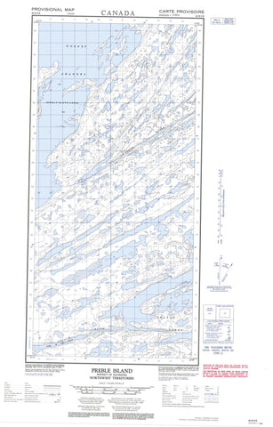085H09E Preble Island Canadian topographic map, 1:50,000 scale