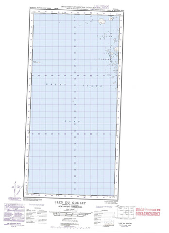 085H11E Iles Du Goulet Canadian topographic map, 1:50,000 scale