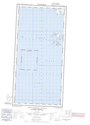 085H13 Whaleback Rocks Canadian topographic map, 1:50,000 scale
