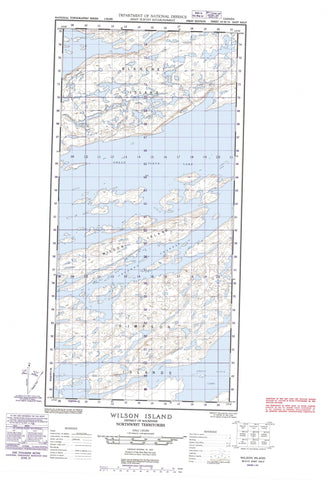 085H15E Wilson Island Canadian topographic map, 1:50,000 scale