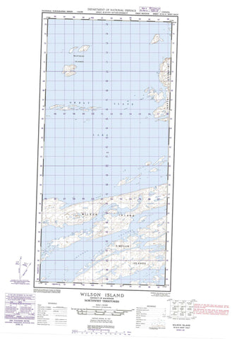 085H15W Wilson Island Canadian topographic map, 1:50,000 scale