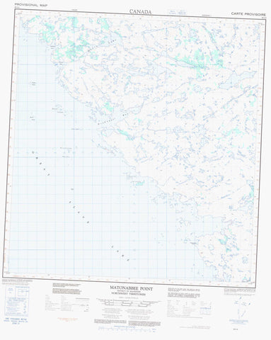 085I04 Matonabbee Point Canadian topographic map, 1:50,000 scale