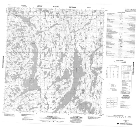 085I06 Hearne Lake Canadian topographic map, 1:50,000 scale