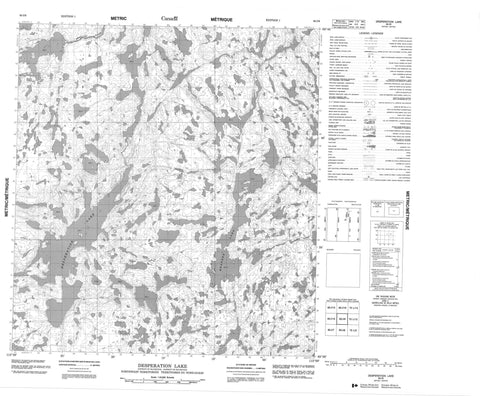 085I09 Desperation Lake Canadian topographic map, 1:50,000 scale