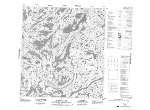 085I10 Tumpline Lake Canadian topographic map, 1:50,000 scale