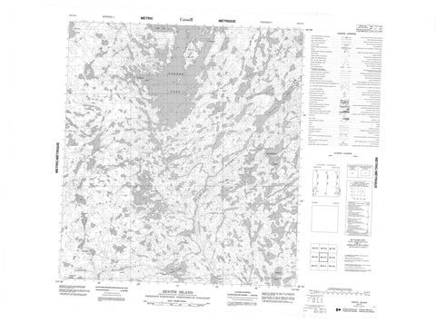 085I14 Zenith Island Canadian topographic map, 1:50,000 scale