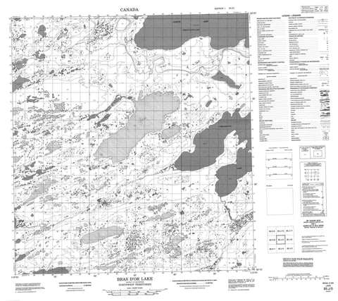 085J05 Bras D Or Lake Canadian topographic map, 1:50,000 scale