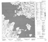 085J12 Waite Island Canadian topographic map, 1:50,000 scale