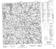 085J15 Awry Lake Canadian topographic map, 1:50,000 scale