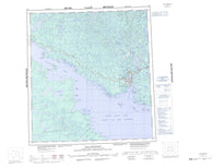 085J Yellowknife Canadian topographic map, 1:250,000 scale
