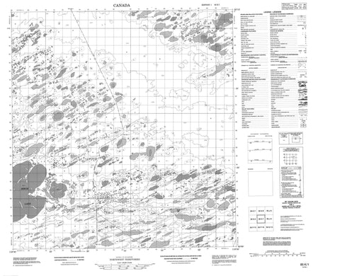 085K01 No Title Canadian topographic map, 1:50,000 scale