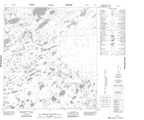 085K11 No Title Canadian topographic map, 1:50,000 scale